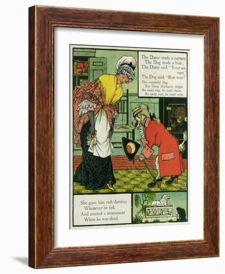 Old Mother Hubbard-Walter Crane-Framed Art Print