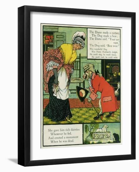 Old Mother Hubbard-Walter Crane-Framed Art Print