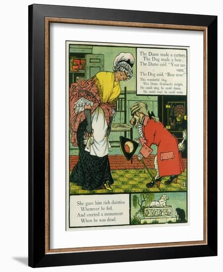 Old Mother Hubbard-Walter Crane-Framed Art Print