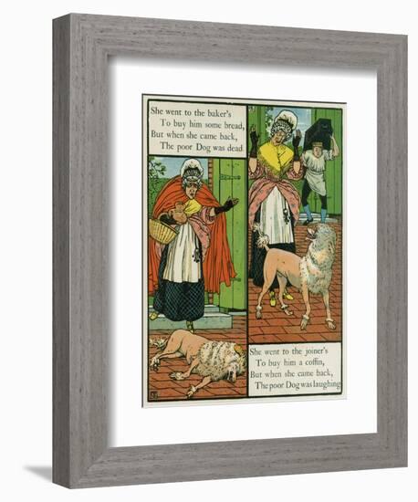 Old Mother Hubbard-Walter Crane-Framed Premium Giclee Print