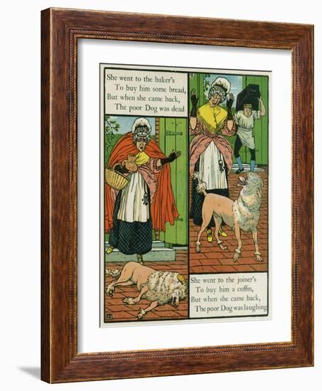 Old Mother Hubbard-Walter Crane-Framed Art Print