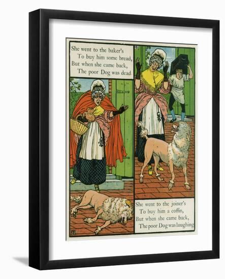 Old Mother Hubbard-Walter Crane-Framed Art Print