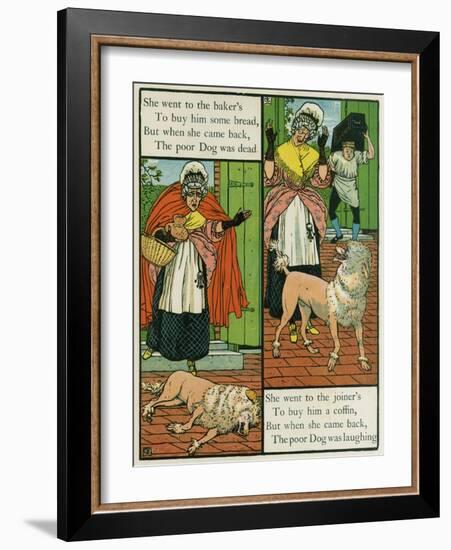 Old Mother Hubbard-Walter Crane-Framed Art Print