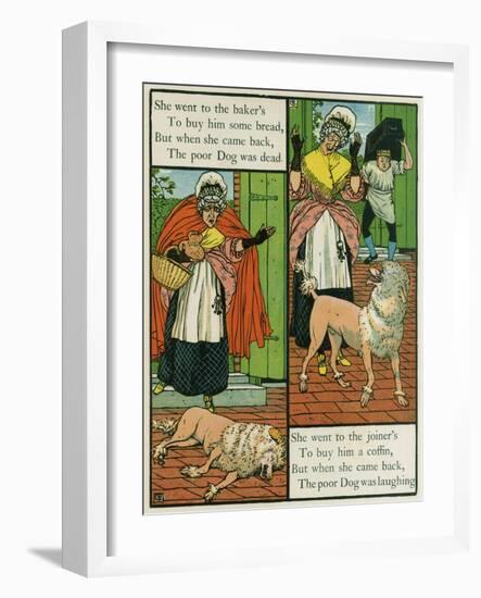 Old Mother Hubbard-Walter Crane-Framed Art Print