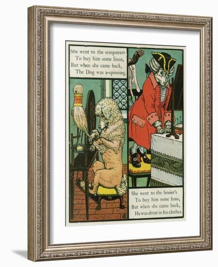 Old Mother Hubbard-Walter Crane-Framed Art Print