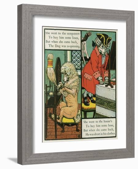 Old Mother Hubbard-Walter Crane-Framed Art Print