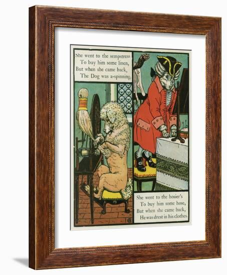 Old Mother Hubbard-Walter Crane-Framed Art Print