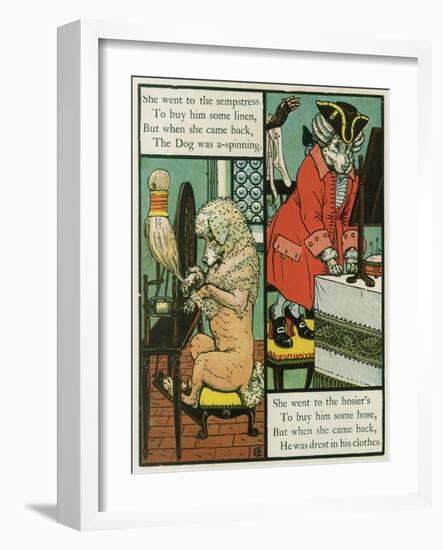 Old Mother Hubbard-Walter Crane-Framed Art Print