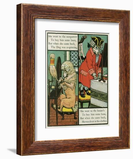 Old Mother Hubbard-Walter Crane-Framed Art Print