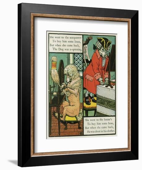 Old Mother Hubbard-Walter Crane-Framed Art Print