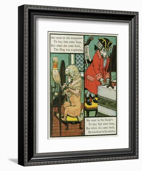 Old Mother Hubbard-Walter Crane-Framed Art Print