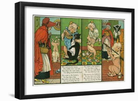 Old Mother Hubbard-Walter Crane-Framed Art Print