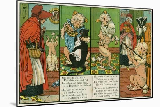 Old Mother Hubbard-Walter Crane-Mounted Art Print