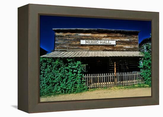 Old Music Hall in Ghost Town near Virginia City, MT-null-Framed Premier Image Canvas