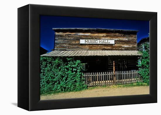 Old Music Hall in Ghost Town near Virginia City, MT-null-Framed Premier Image Canvas