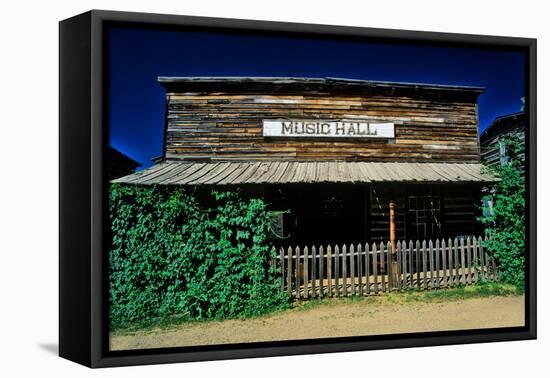 Old Music Hall in Ghost Town near Virginia City, MT-null-Framed Premier Image Canvas