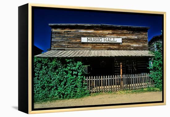Old Music Hall in Ghost Town near Virginia City, MT-null-Framed Premier Image Canvas