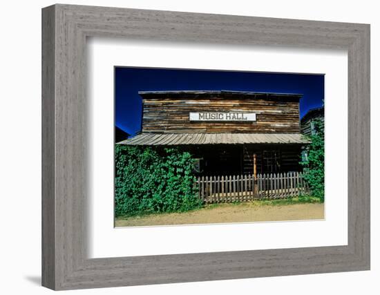 Old Music Hall in Ghost Town near Virginia City, MT-null-Framed Photographic Print