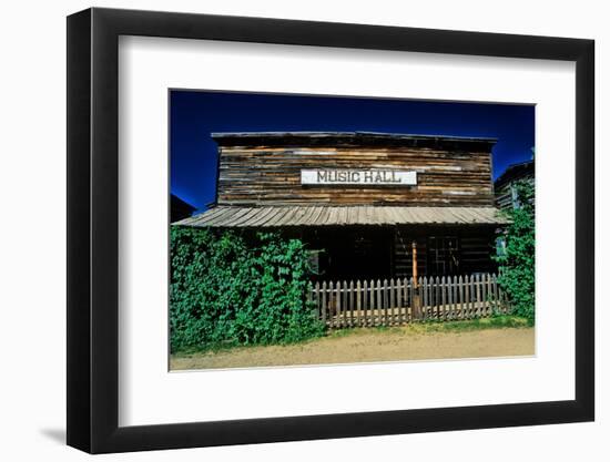 Old Music Hall in Ghost Town near Virginia City, MT-null-Framed Photographic Print