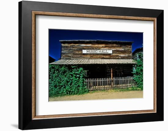 Old Music Hall in Ghost Town near Virginia City, MT-null-Framed Photographic Print