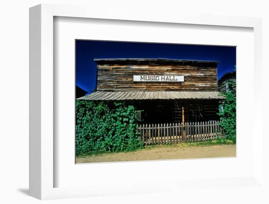 Old Music Hall in Ghost Town near Virginia City, MT-null-Framed Photographic Print