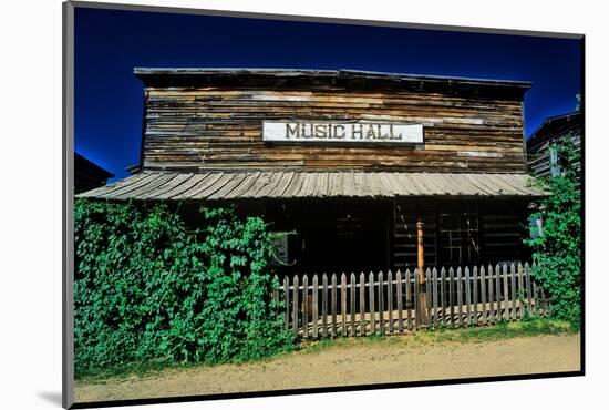 Old Music Hall in Ghost Town near Virginia City, MT-null-Mounted Photographic Print