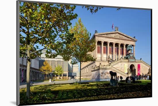 Old National Gallery, Alte Nationalgalerie, Museum Island, Berlin, Germany-null-Mounted Art Print