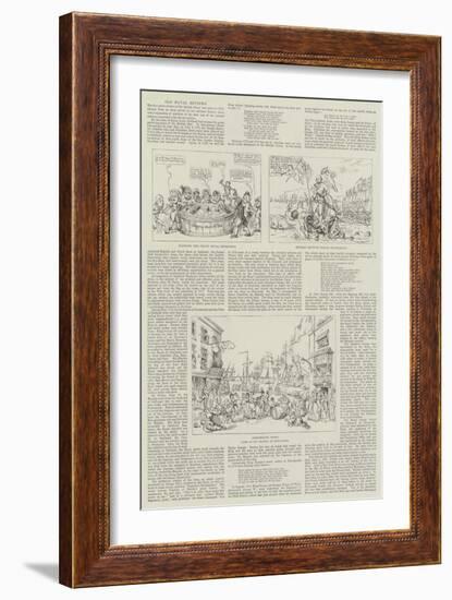 Old Naval Reviews-Thomas Rowlandson-Framed Giclee Print