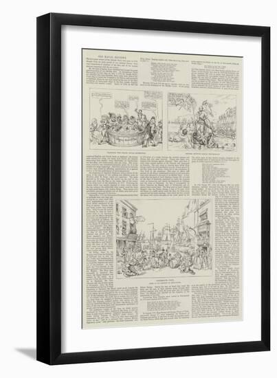 Old Naval Reviews-Thomas Rowlandson-Framed Giclee Print