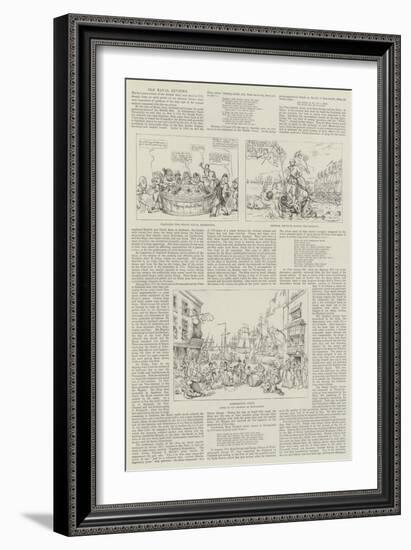 Old Naval Reviews-Thomas Rowlandson-Framed Giclee Print