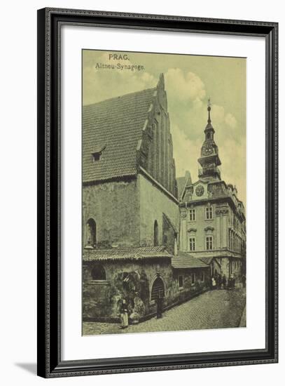 Old New Synagogue, Prague-null-Framed Photographic Print