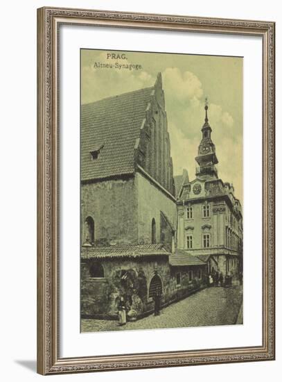 Old New Synagogue, Prague-null-Framed Photographic Print