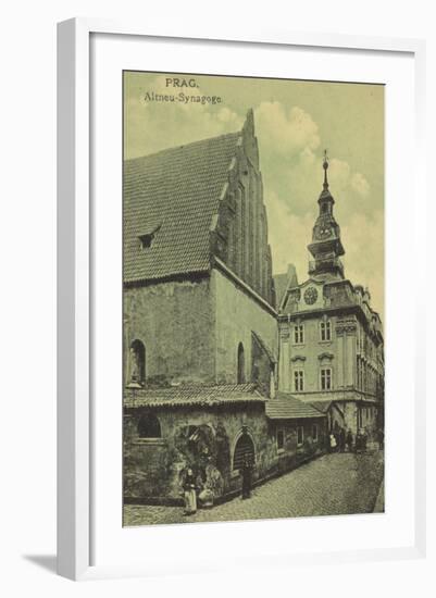 Old New Synagogue, Prague-null-Framed Photographic Print