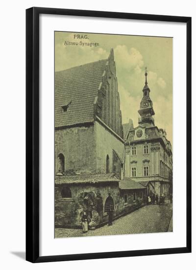 Old New Synagogue, Prague-null-Framed Photographic Print