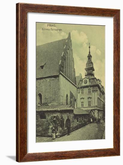 Old New Synagogue, Prague-null-Framed Photographic Print