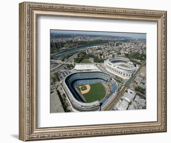 Old New York Yankees Stadium next to New Ballpark, New York, NY-null-Framed Photographic Print