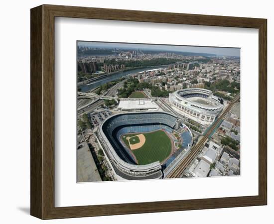 Old New York Yankees Stadium next to New Ballpark, New York, NY-null-Framed Photographic Print