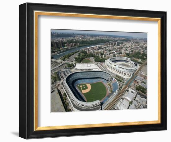 Old New York Yankees Stadium next to New Ballpark, New York, NY-null-Framed Photographic Print