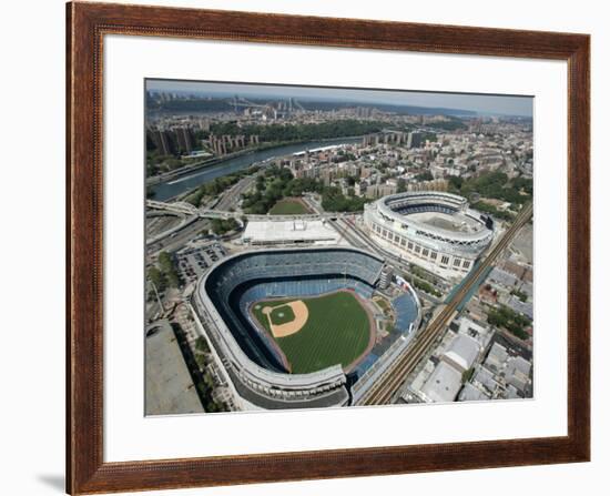 Old New York Yankees Stadium next to New Ballpark, New York, NY-null-Framed Photographic Print