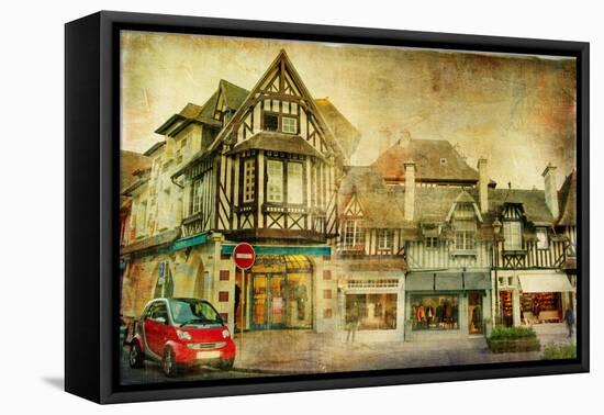 Old Normandy - Retro Styled Picture-Maugli-l-Framed Premier Image Canvas