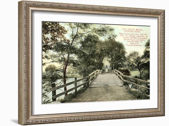 Old North Bridge, Concord-null-Framed Art Print