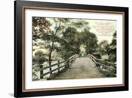 Old North Bridge, Concord-null-Framed Art Print