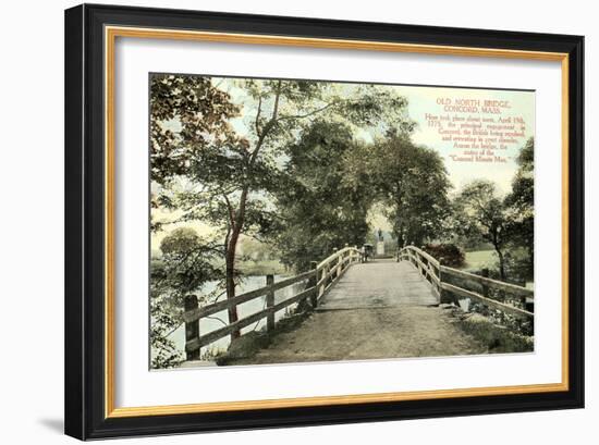 Old North Bridge, Concord-null-Framed Premium Giclee Print