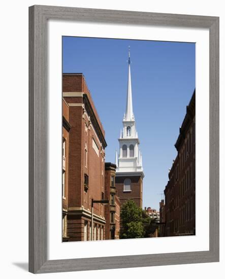 Old North Church, North End, Boston, Massachusetts, New England, USA-Amanda Hall-Framed Photographic Print