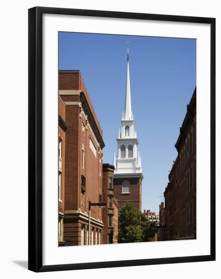 Old North Church, North End, Boston, Massachusetts, New England, USA-Amanda Hall-Framed Photographic Print