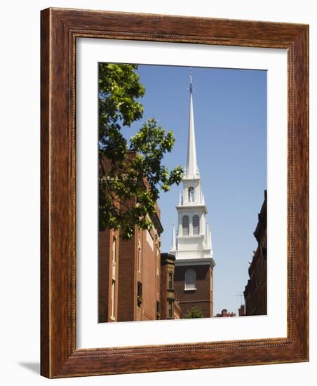 Old North Church, North End, Boston, Massachusetts, USA-Amanda Hall-Framed Photographic Print