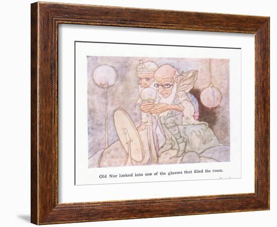 Old Nur Looked into One of the Glasses-Charles Robinson-Framed Giclee Print