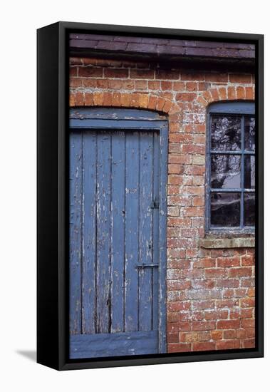 Old Orange Brick-Den Reader-Framed Premier Image Canvas