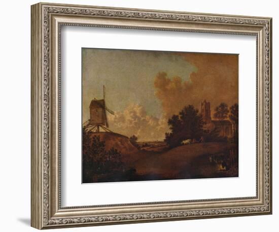 Old Orford Church and Mill, Suffolk, c1782-John Crome-Framed Premium Giclee Print