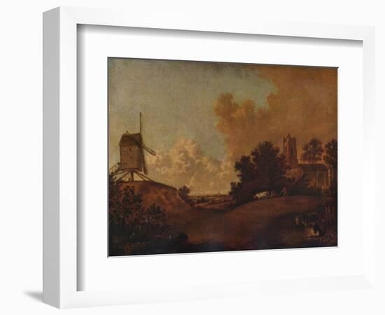 Old Orford Church and Mill, Suffolk, c1782-John Crome-Framed Premium Giclee Print